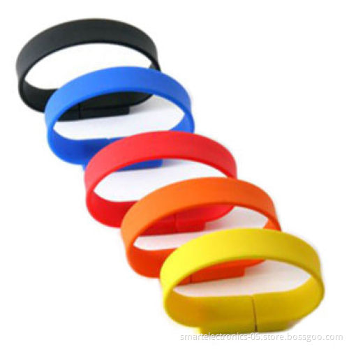 Wristband USB flash drives, 64MB-128GB, free package, printing, high speed, 3-year warranty